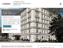 Tablet Screenshot of lemeridienvienna.com